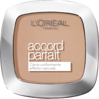 Cipria uniformante Accord Parfait - n. 3D Beige Doré L'ORÉAL PARiS