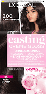 Pflegende Intensivtönung - Nr. 200 Schwarzbraun L'ORÉAL PARiS CASTING Crème Gloss