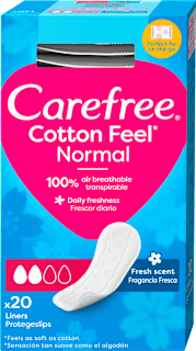Ščitniki perila Cotton Feel Normal, posamezno pakirani Carefree