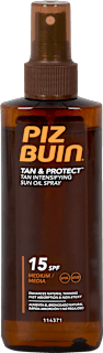 Olje v spreju za sončenje in intenzivnejšo porjavitev Tan & Protect, ZF 15 PIZ BUIN
