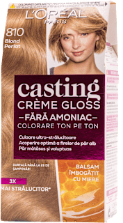 Vopsea păr 810 blond perlat L'ORÉAL PARiS CASTING Crème Gloss
