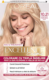 Vopsea de păr permanentă cu amoniac 10.21 L'ORÉAL PARiS EXCELLENCE Creme