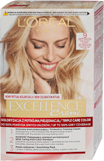 Farba do włosów 9 Bardzo Jasny Blond L'ORÉAL PARiS EXCELLENCE Creme