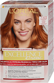 Farba do włosów 7.43 Blond Miedziano-Złocisty L'ORÉAL PARiS EXCELLENCE Creme