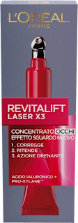 Concentrato occhi effetto sguardo nuovo Revitalift Laser X3 con acido ialuronico e pro-xylane L'ORÉAL PARiS