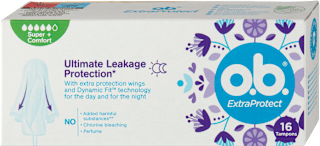 ExtraProtect Ultimate Leakage Protection tampóny Super + Comfort o.b.