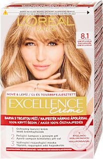 Tartós hajfesték, világos hamvasszőke 8.1 L'ORÉAL PARiS EXCELLENCE Creme