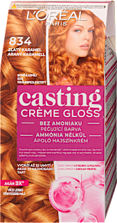 Hajszínező, arany karamell 834 L'ORÉAL PARiS CASTING Crème Gloss