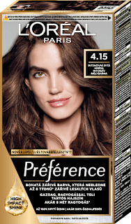 Tartós hajfesték, Caracas - intenzív mélybarna 4.15 L'ORÉAL PARiS PRÉFÉRENCE