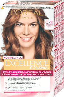 barva na vlasy Hnědá oříšková 6.41 L'ORÉAL PARiS EXCELLENCE Creme