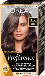 Боя за коса, Nr.3.0 Dark Brown L'ORÉAL PARiS PRÉFÉRENCE