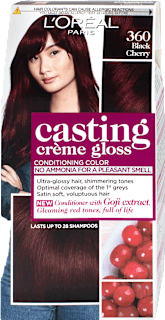 Barva za lase, 360 Črna češnja L'ORÉAL PARiS CASTING Crème Gloss