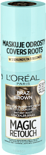 Spray do retuszu odrostów, Brąz L'ORÉAL PARiS MAGIC RETOUCH