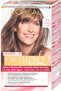 barva na vlasy Blond popelavá 7.1 L'ORÉAL PARiS EXCELLENCE Creme