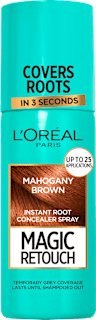 Спрей за прикриване на бели корени MAHOGANY BROWN L'ORÉAL PARiS MAGIC RETOUCH