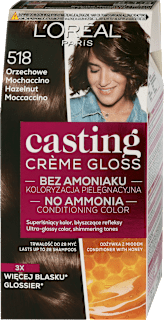 Боя за коса без амоняк, Nr.518 Hazelnut Moccaccino L'ORÉAL PARiS CASTING Crème Gloss
