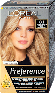 Boja za kosu - 8.1 Copenhaguen Light Ash Blonde L'ORÉAL PARiS PRÉFÉRENCE