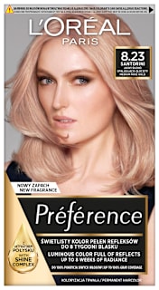 Farba do włosów 8.23 SANTORINI Jasny Blond Opalizująco-Złocisty L'ORÉAL PARiS PRÉFÉRENCE