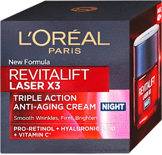 Nočný regeneračný krém Revitalift Laser X3 L'ORÉAL PARiS REVITALIFT