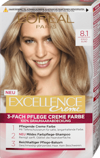 Creme 3-Fach Pflege Creme Farbe - Nr. 8.1 Kühles Blond L'ORÉAL PARiS EXCELLENCE Creme