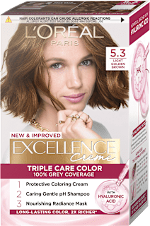 Боя за коса Excellence Creme, Nr.5.3 Светло златисто-кафяво L'ORÉAL PARiS EXCELLENCE Creme
