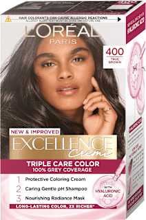Боя за коса Excellence Creme, Nr.4.00 Истинско кафяво L'ORÉAL PARiS EXCELLENCE Creme