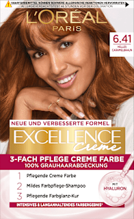 Haarfarbe 6.41 helles Caramelbraun, 1 St L'ORÉAL PARiS EXCELLENCE Creme