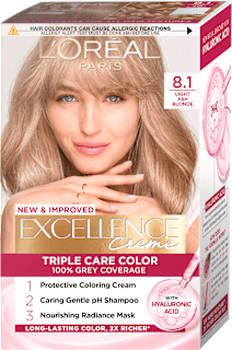 Боя за коса Excellence Creme, Nr.8.1 Светло пепеляво русо L'ORÉAL PARiS EXCELLENCE Creme