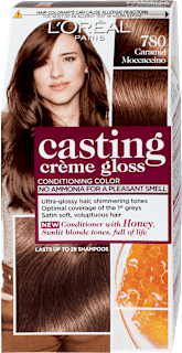 Barva za lase, 780 Karamelni moccaccino L'ORÉAL PARiS CASTING Crème Gloss