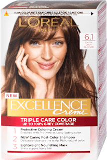 Boja za kosu - 6.1 Dark Ash Blonde L'ORÉAL PARiS EXCELLENCE Creme
