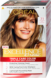 Boja za kosu - 7.1 Ash Blonde L'ORÉAL PARiS EXCELLENCE Creme