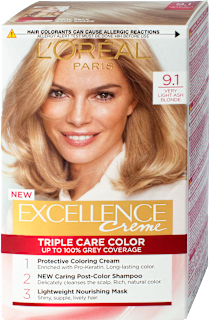 Boja za kosu - 9.1 Very Light Ash Blonde L'ORÉAL PARiS EXCELLENCE Creme