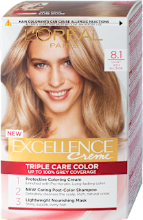 Boja za kosu - 8.1 Light Ash Blonde L'ORÉAL PARiS EXCELLENCE Creme