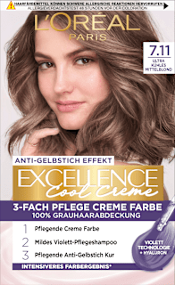 Excellence Cool Creme Haarfarbe - Nr. 7.11 Ultra Kühles Mittelblond L'ORÉAL PARiS EXCELLENCE Creme