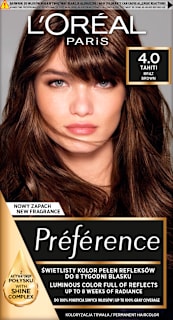 Farba do włosów 4.0 TAHITI Brąz L'ORÉAL PARiS PRÉFÉRENCE