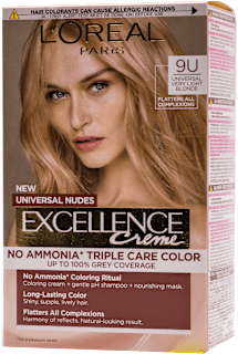 Boja za kosu UNIVRSAL NUDES – 9U UNIVERSAL VERY LIGHT BLONDE L'ORÉAL PARiS EXCELLENCE Creme