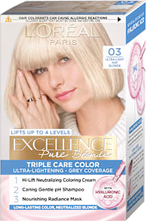 Боя за коса Excellence Pure Blond Nr.03 Ултрасветло пепеляво-русо L'ORÉAL PARiS EXCELLENCE Creme