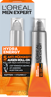 Augen Roll-on Hydra Energy, Koffein + Vitamin C L'ORÉAL PARiS MEN EXPERT