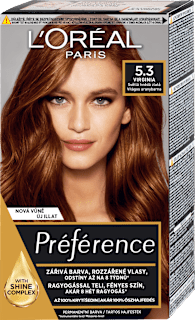 barva na vlasy Virginia světle hnědá zlatá 5.3 L'ORÉAL PARiS PRÉFÉRENCE