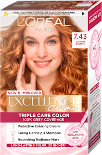 Боя за коса Excellence Creme Nr.7.43 Mедно русо L'ORÉAL PARiS EXCELLENCE Creme