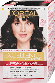 Barva za lase 3oo Natural Darkest Brown  L'ORÉAL PARiS EXCELLENCE Creme