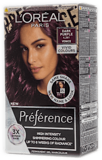 Боя за коса VIVID COLOURS, Nr.4.261 Dark Purple  L'ORÉAL PARiS PRÉFÉRENCE