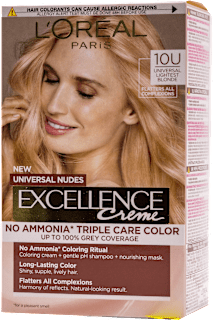 Боя за коса без амоняк Nudes, Nr.10U Universal Lightest Blonde L'ORÉAL PARiS EXCELLENCE Creme