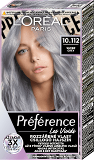 Tartós hajfesték, silver grey 10.112 L'ORÉAL PARiS PRÉFÉRENCE