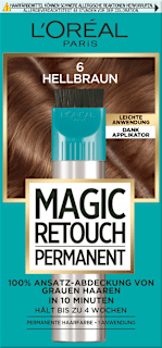 Ansatzset zur Abdeckung von grauem Haar, 6 Hellbraun L'ORÉAL PARiS MAGIC RETOUCH