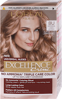 Boja za kosu Universal Nudes – 8U Universal Light Blonde L'ORÉAL PARiS EXCELLENCE Creme