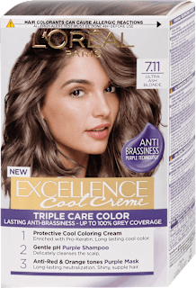 Boja za kosu –  7.11 Ultra Ash Blonde L'ORÉAL PARiS EXCELLENCE Creme