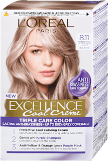 Barva za lase, 8.11 Ultra pepelnato svetlo blond L'ORÉAL PARiS EXCELLENCE Creme