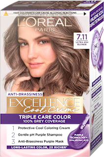 Boja za kosu – 7.11 Ultra Ash Blonde L'ORÉAL PARiS EXCELLENCE Creme