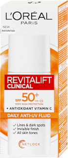 Revitalift Clinical Anti UV arckrém C vitaminnal SPF50+ fényvédelemmel L'ORÉAL PARiS REVITALIFT